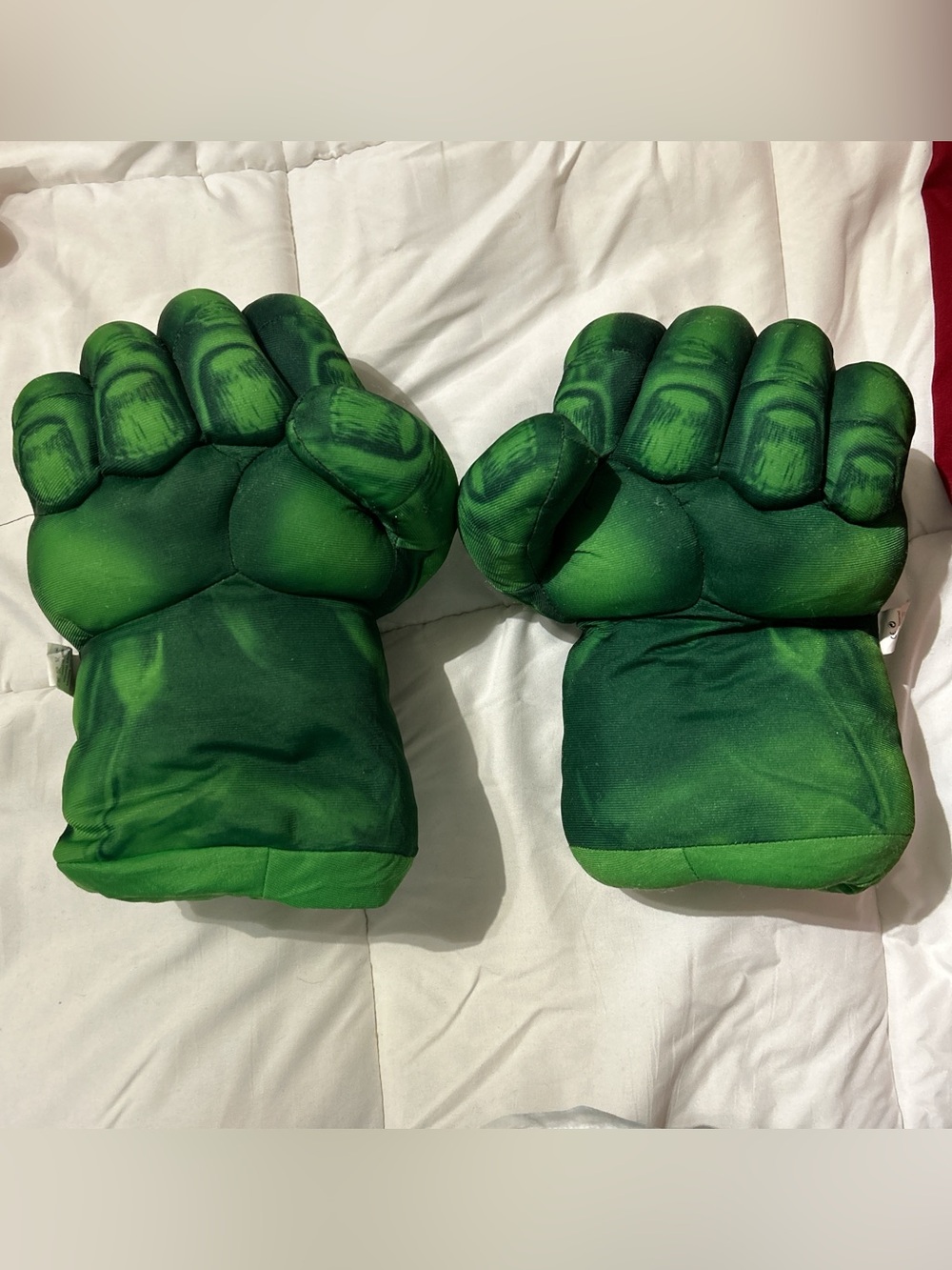 Green Superhero Foam Gloves